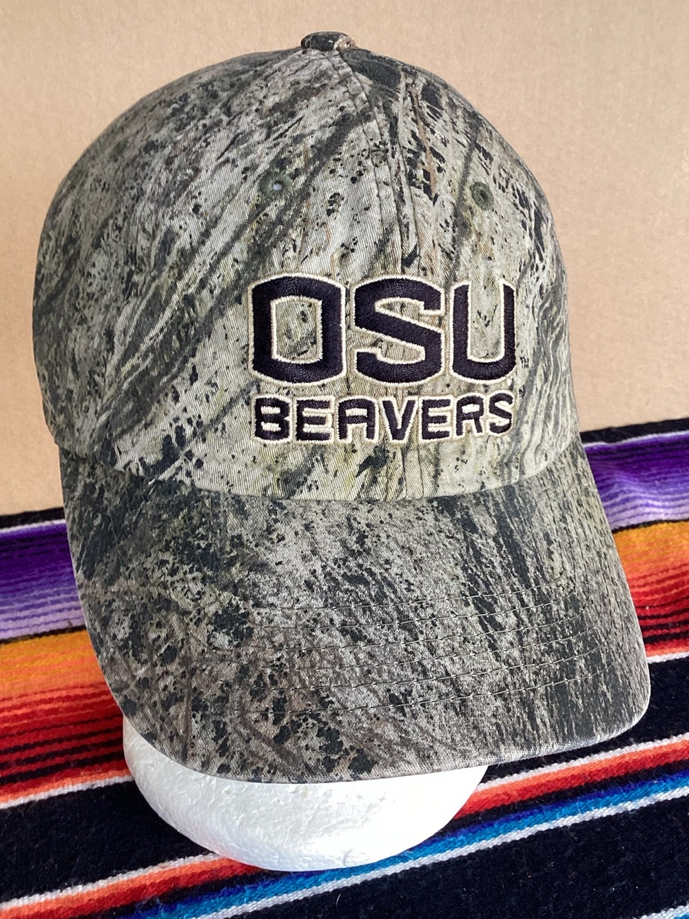 Captivating Headgear Camo Oregon State beavers Adjustable Hat
